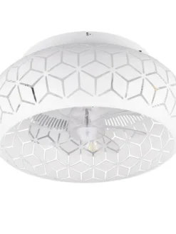 Trio Lighting Sisustusvalaisimet|tuuletinkattovalaisin Bidar 3xE27 mattavalkoin