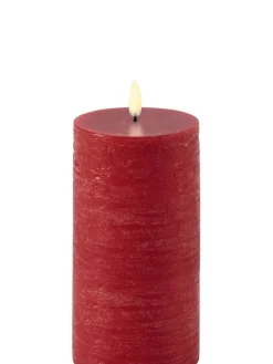 Uyuni Koriste- Ja Kausivalot|LED pöytäkynttilä 7,8x15 cm carmine red rustiikki