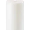 Uyuni Koriste- Ja Kausivalot|LED pöytäkynttilä 7,8x20 cm valkea smooth