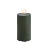 LED-kynttilä 7,8x15,2 cm Olive green Rustic>Uyuni Outlet