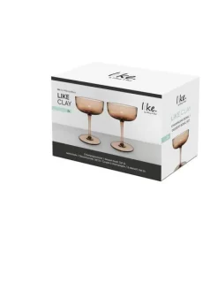 Villeroy&Boch Astiat|Like Samppanjalasisetti 9x12 cm 0,1l Clay 2-os.