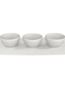Villeroy&Boch Astiat|Manufacture Rock Dippikulhosetti valkoinen 4-os.