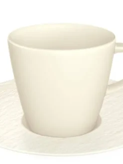 Manufacture Rock espressokuppi ja -alunen valkoinen>Villeroy&Boch Outlet