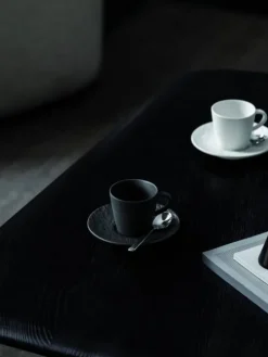 Villeroy&Boch Astiat|Manufacture Rock kahvikuppi ja alunen valkoinen