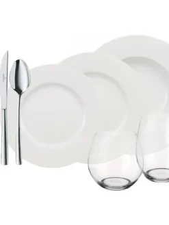 Villeroy&Boch Astiat|Wonderful World Astiasto 4 hlö valkoinen 36-os.