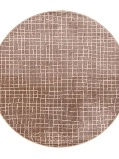Aari 14 ruskea, kantti 5938, Ø 160 cm>VM-Carpet Hot