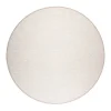 VM-Carpet Pyöreät Matot|Aho 72 beige, kapea pellavakantti Ø 160 cm
