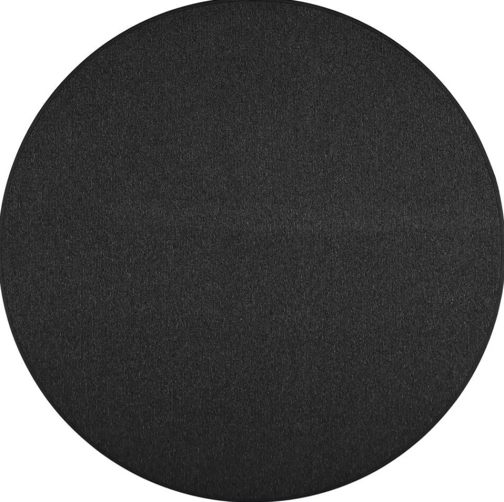 VM-Carpet Pyöreät Matot|Balanssi 99 musta, Ø 240 cm, kantti 5460