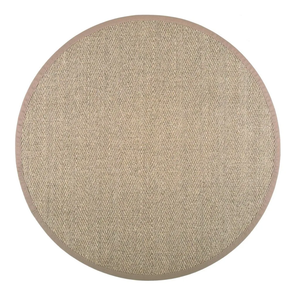 Barrakuda 9307 natur, Ø 200 cm, kantti 25>VM-Carpet
