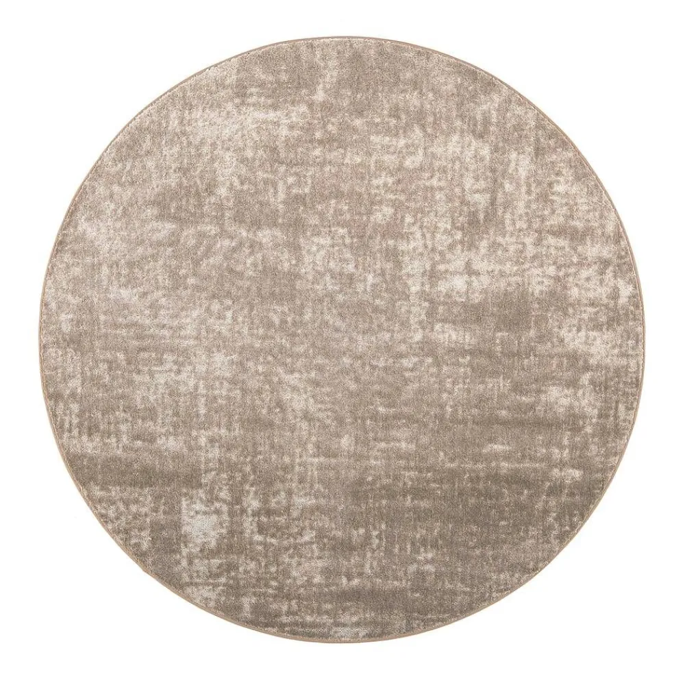 VM-Carpet Pyöreät Matot|Basaltti 410 beige ø 200 cm, kantti 5979