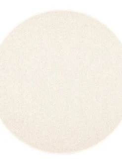 Hehku, 69 valkoinen Ø 200 cm, kantti 1 B>VM-Carpet Online