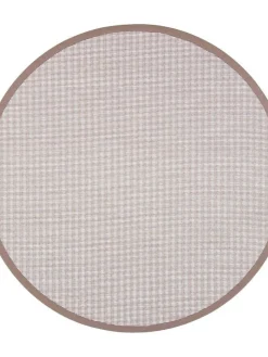 VM-Carpet Pyöreät Matot|Kelo beige/valkoinen 72/82  Ø 200 cm, kantti 32