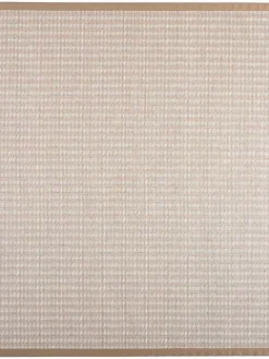 Kelo beige/valkoinen 72/81,  80*200 cm, kantti 32>VM-Carpet