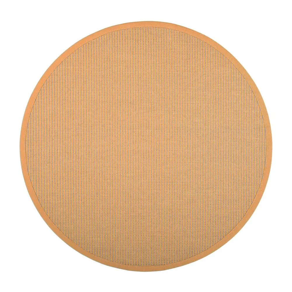 VM-Carpet Pyöreät Matot|Lyyra 71 keltainen, Ø 200 cm, kantti 41