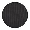 VM-Carpet Pyöreät Matot|Lyyra 70 musta, Ø 200 cm, kantti 17