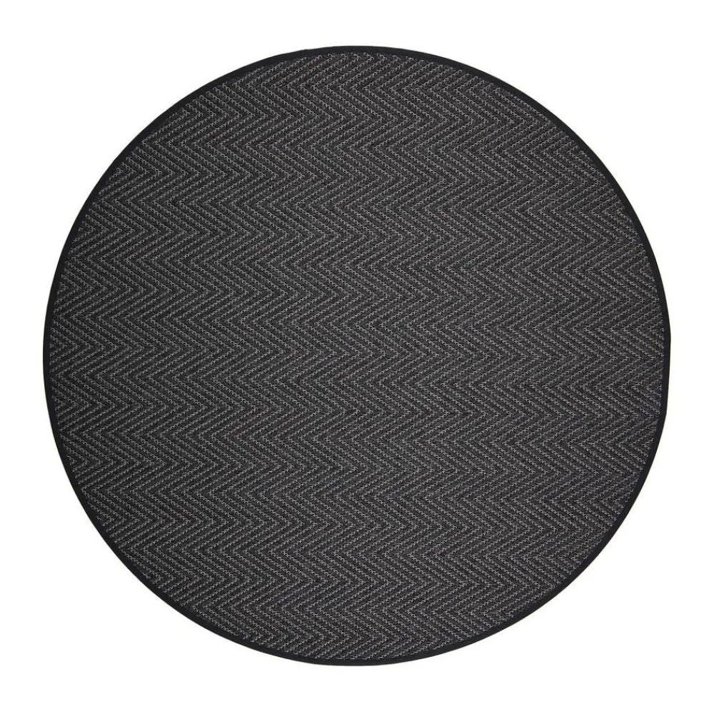 matto Elsa Ø 200 cm musta>VM-Carpet Online