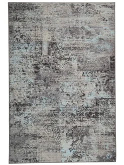 VM-Carpet Keskilattiamatot|matto Rustiikki 160x230 cm 32 turkoosi