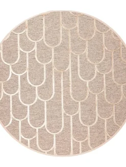 VM-Carpet Pyöreät Matot|Paanu, 1 beige, Ø 133 cm