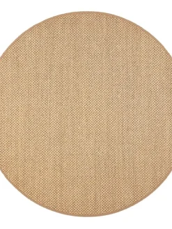 VM-Carpet Pyöreät Matot|Panama, 6021 olki, Ø 160 cm, kantti 32 B