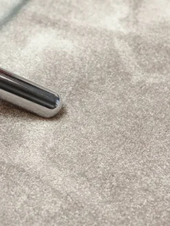 VM-Carpet Pyöreät Matot|Satine 850 harmaa, Ø 240 cm, kantti 5434