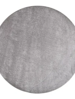 VM-Carpet Pyöreät Matot|Satine 850 harmaa, Ø 160 cm, kantti 5434