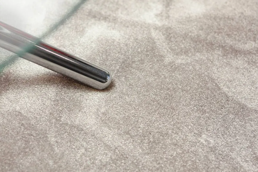 VM-Carpet Pyöreät Matot|Satine 850 harmaa, Ø 160 cm, kantti 5434