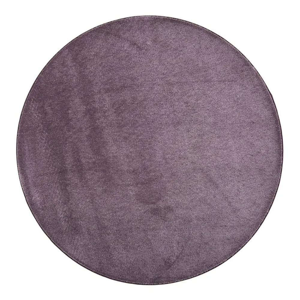 VM-Carpet Pyöreät Matot|Satine 001 lila, Ø 160 cm, kantti 5881