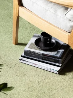 VM-Carpet Käytävämatot|Satine 572 vihreä, 80*150 cm, kantti 5784