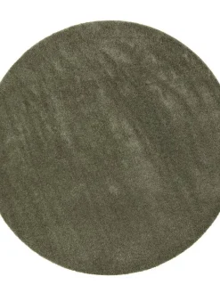 VM-Carpet Pyöreät Matot|Sointu, 40 vihreä, Ø 240 cm, kantti 5774