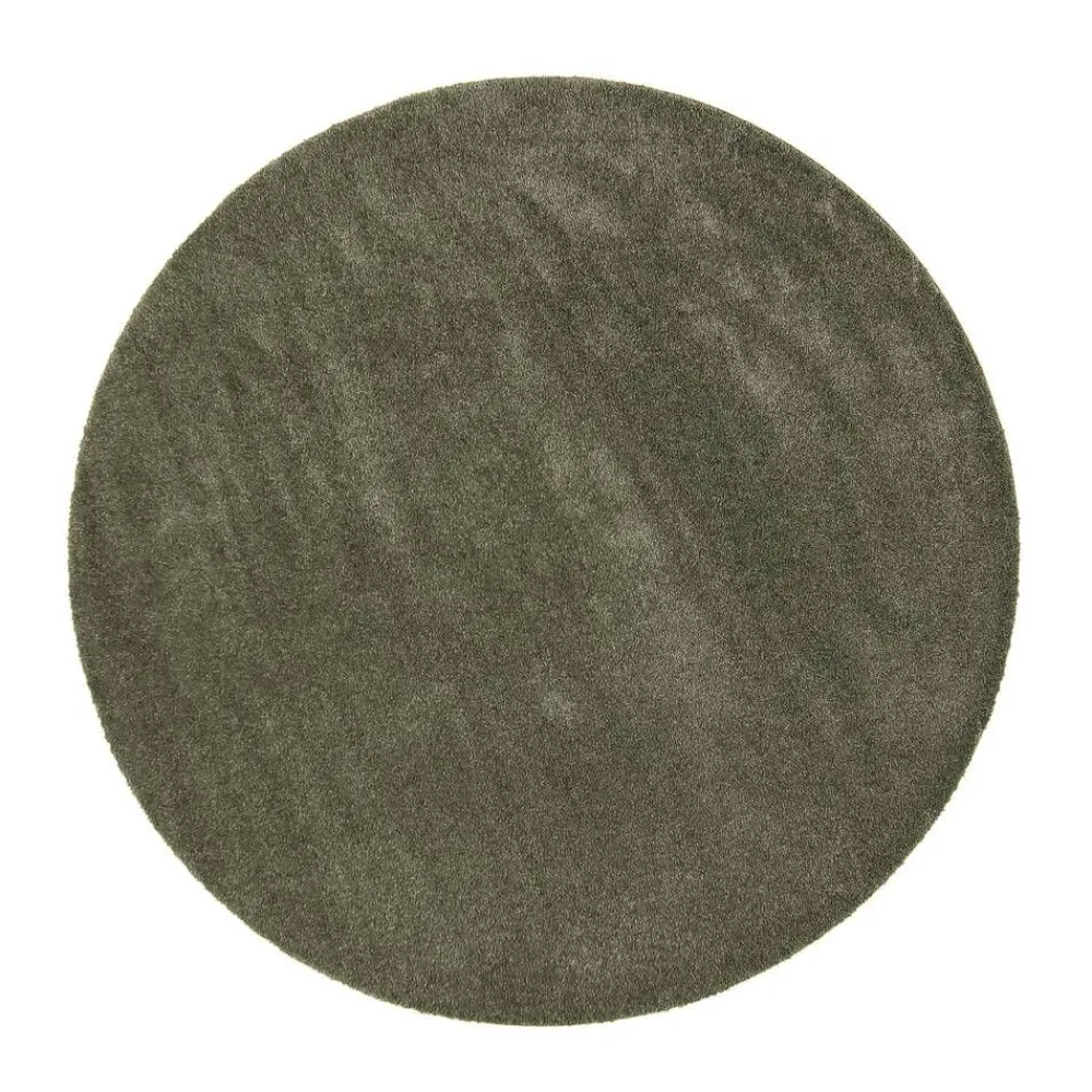 Sointu, 40 vihreä, Ø 133 cm, kantti 5774>VM-Carpet Discount