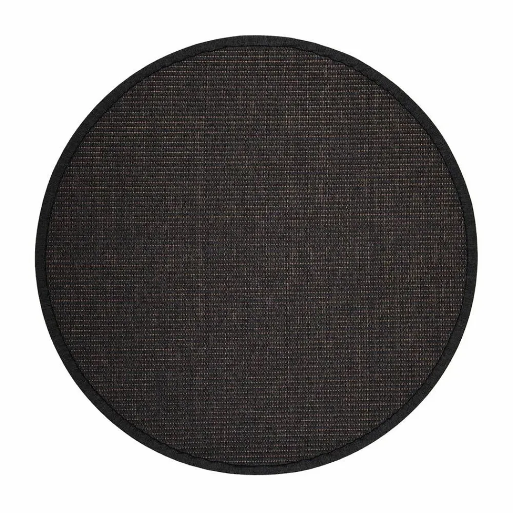 VM-Carpet Pyöreät Matot|Tunturi, , 79 musta, Ø 240 cm, kantti 020 B