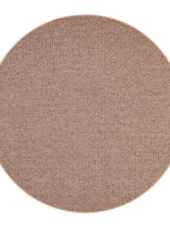 VM-Carpet Pyöreät Matot|Tweed, 42 vaaleanruskea, Ø 133 cm, kantti 5978