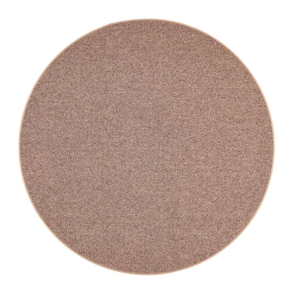 VM-Carpet Pyöreät Matot|Tweed, 42 vaaleanruskea, Ø 160 cm, kantti 5978