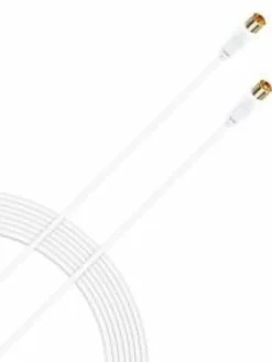 Wave Televisiot|Antennikaapeli 3 m tuplasuojattu valkoinen