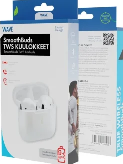 Wave Äänentoisto|Kuulokkeet Ja Puhelintarvikkeet|nappikuulokkeet SmoothBuds TWS Bluetooth valkoinen