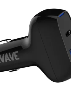 Wave Kuulokkeet Ja Puhelintarvikkeet|pikalataava autolaturi 18W musta