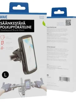 Wave Kuulokkeet Ja Puhelintarvikkeet|polkupyöräteline säänkestävä musta