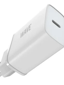 Wave Kuulokkeet Ja Puhelintarvikkeet|verkkolaturi pikalataava 20 W Type-C latauspäällä valkoinen