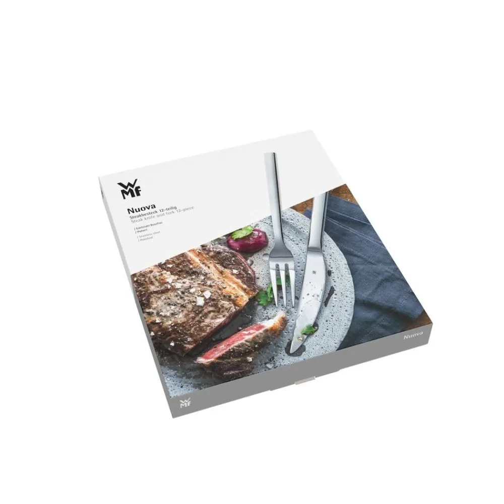 Nuova pihviveitsi- ja haarukkasetti 12-os. ruostumaton teräs>WMF New