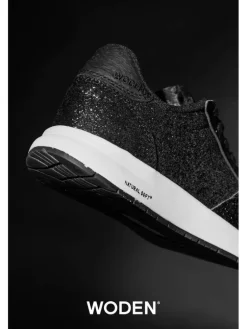 Woden Tennarit Ja Sneakerit|sneakerit Nicoline Glitter Black 020 Black