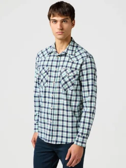 Wrangler Kauluspaidat|paita Western Shirt Blue