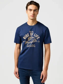 Wrangler T-Paidat|t-paita Americana Tee Navy