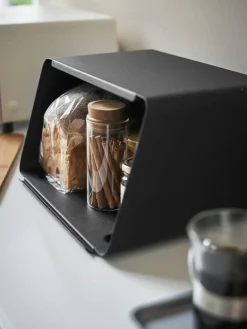 Yamazaki Ruoansäilytys Ja Järjestys|leipälaatikko + irtokansi Tower musta